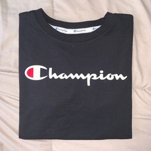 Black Champion Short Sleeved Tee